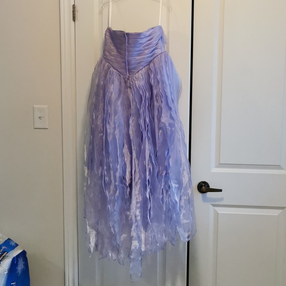 Strapless Dress - Empire Waist With Crystal Jewelled Belting, Size 10 - Picture 4 of 8